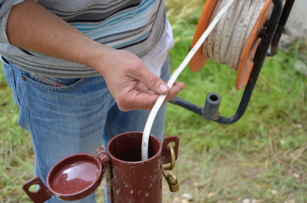 Mesure piézomètre